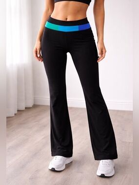 Lululemon Groove Pant (Regular) Black/Blue/Green